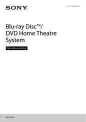 Sony BDV-N590 Gebruiksaanwijzing