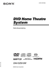 Sony DAV-DZ810W Gebruiksaanwijzing