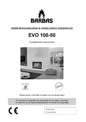 barbas EVO 100-50 Gebruiksaanwijzing & Handleiding Onderhoud