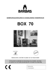 barbas BOX 70 Gebruiksaanwijzing