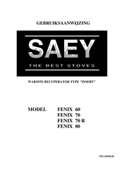 Saey FENIX 70 Gebruiksaanwijzing