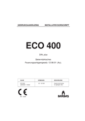 barbas ECO 400 Gebruiksaanwijzing