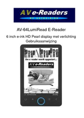 AutoVision AV-64LumiRead E-Reader Gebruiksaanwijzing