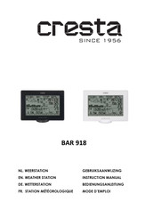 Cresta BAR 918 Gebruiksaanwijzing