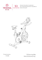 YESOUL S3 Spinning Bike Gebruiksaanwijzing