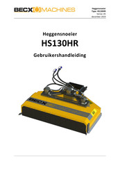 Becx Machines HS130HR Gebruikershandleiding