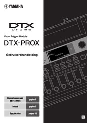 Yamaha DTX-PROX Gebruikershandleiding