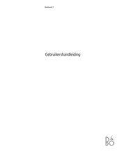 Bang & Olufsen BeoSound 1 Gebruikershandleiding