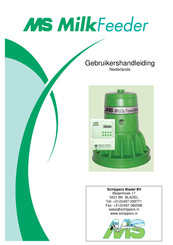 MS Schippers MilkFeeder Gebruikershandleiding