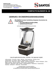 Santos 66 Gebruiks- En Onderhoudshandleiding