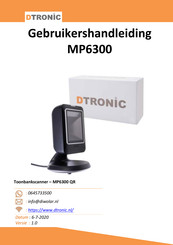 Dtronic MP6300 Gebruikershandleiding