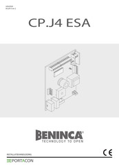 Beninca CP.J4 ESA Installatiehandleiding