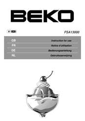 Beko FSA13000 Gebruiksaanwijzing