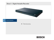 Bosch Security Divar 2 Gebruiksaanwijzing