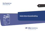 Itho Daalderop HRU ECO 150 E Gebruikershandleiding