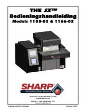 Sharp 1166-02 Bedieningshandleiding