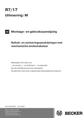 Becker R7 Montage- En Gebruiksaanwijzing