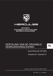 Hercules Robert/a R7 Gebruikshandleiding