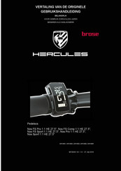 Hercules Nos FS Pro 1.1 HE 27,5 Gebruikshandleiding