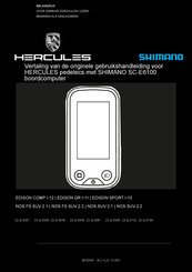 Hercules EDISON COMP I-12 Gebruikshandleiding