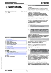 schmersal AZ/AZM 201-B30 Bedieningshandleiding
