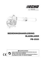 Echo PB-2520 Bedieningshandleiding