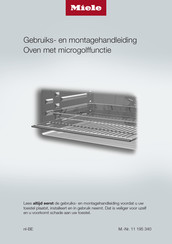 Miele H 7240 BM Gebruiks- En Montagehandleiding