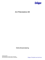 Dräger Air-Filterstation 60 Gebruiksaanwijzing