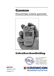 Crowcon Gasman Gebruikershandleiding
