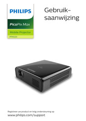 Philips PicoPix Max PPX620 Gebruiksaanwijzing
