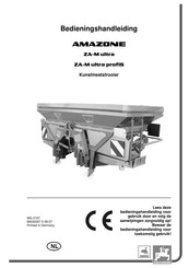 Amazone ZA-M ultra profiS Bedieningshandleiding