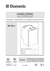 Dometic RM 7390 L Installatiehandleiding
