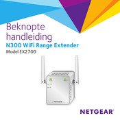 NETGEAR N300 WiFi Range Extender Beknopte Handleiding