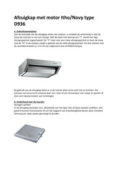 Itho Novy D936 Gebruiksaanwijzing