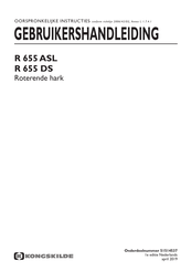 Kongskilde R 655 DS Gebruikershandleiding