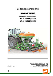 Amazone AD-P 3000 Special Bedieningshandleiding