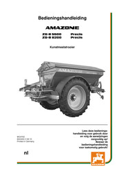 Amazone ZG-B 8200 Bedieningshandleiding