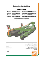 Amazone Catros 2503 Special Bedieningshandleiding