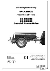 Amazone ZG-B 8200 Bedieningshandleiding