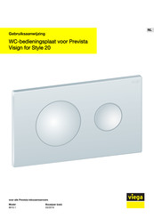 Viega Prevista Visign for Style 20 Gebruiksaanwijzing