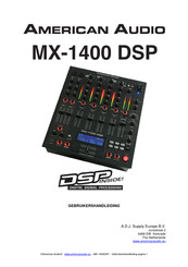 American Audio MX-1400 DSP Gebruikershandleiding