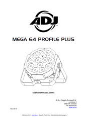 ADJ Mega 64 Profile Plus Gebruikershandleiding