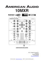 American Audio 10MXR Gebruikershandleiding