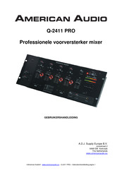 American Audio Q-2411 Pro Gebruikershandleiding