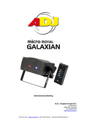 ADJ Micro Royal Galaxian Gebruikershandleiding