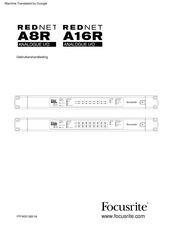 Focusrite RedNet A16R Gebruikershandleiding