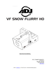 ADJ VF SNOW FLURRY HO Gebruikershandleiding