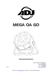 ADJ Mega QA Go Gebruikershandleiding