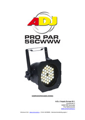 ADJ PRO PAR 56CWWW Gebruikershandleiding