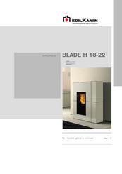 EdilKamin BLADE H 18 Installatie, Gebruik En Onderhoud